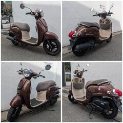 💯安心の駆動ベルト、ウエイトローラー、クラッチシュー新品🌟　嬉しい後タイヤ新品🌟　AF70　ジョルノ　ブラウンの画像