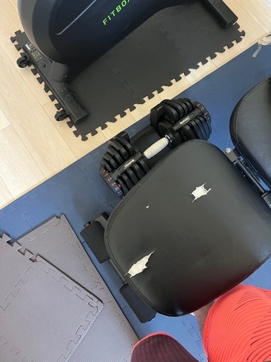 可変式ダンベル、ベンチ台