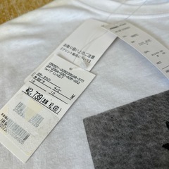 ロングT シャツ　白の画像