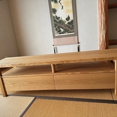 栗の木の新品未使用品テレビボード　売ります！取りに来れる方限定！