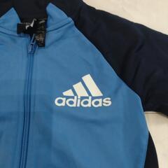 adidas　アディダス　ジャージ　上　140 水色　の画像