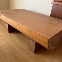 丸太　机　ベンチの画像