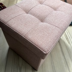 収納つきイス　ボックスチェアの画像