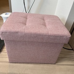 収納つきイス　ボックスチェアの画像