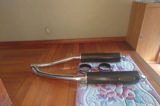 06から07年用zzr1400テックサーフジークス、ステンカーボンマフラー