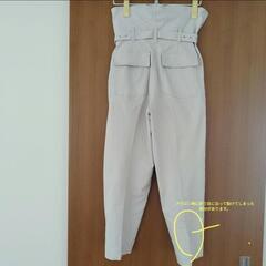 CLANE　ミリタリーワイドウエストパンツ（破れあり）の画像