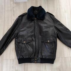 ファーつき　ジャケット　ジャンパー　上着　牛革