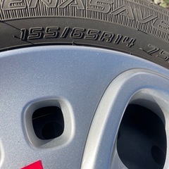 155/65R14  夏タイヤ鉄ホイールセット