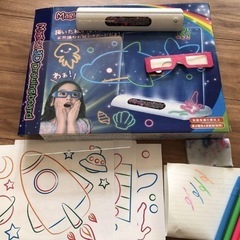 ストラック&バスケットゴールセット　マジカル　3D お絵かきボード　の画像