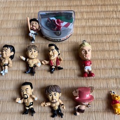懐かしくプロレス　サッカーなどヒーロー　フィギュア