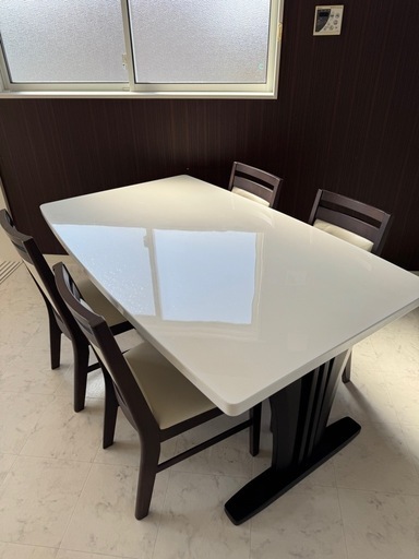 NITORI　ダイニングテーブル　チェア5脚　セット　DTラグーンHD150