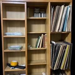CD DVD LPレコード ラック 木製の画像