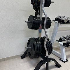 トレーニングプレート・バーベルラックの画像