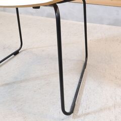 IDEE(イデー) LANGUE STACKING CHAIR(ラング スタッキングチェアー) 2脚セット。プライウッドを使用したシンプルな北欧スタイルのダイニングチェア。ミーティングチェアにも♪の画像
