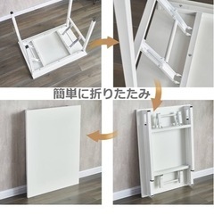 折りたたみ式デスク＆チェアセットの画像