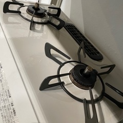 【ジモティー割】リンナイ 2021年製 2口ガスコンロ LPガス（ID769）の画像