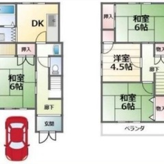 🤠🐶😺賃貸戸建　 河内長野市末広町６－１２　近鉄長野線　「河内長野」駅　2階建4DK   - 河内長野市