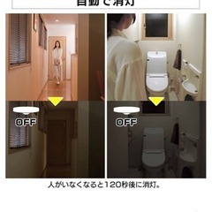 人感センサー　電球　LEDの画像