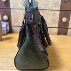 新品未使用❣️ハンドバック　グリーンの画像