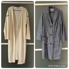 ロングカーディガンとスプリングコート