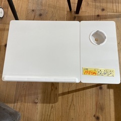 値下げしました。【人工大理石ローテーブル ホワイト】クリーニング