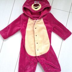 着ぐるみベビー赤ちゃんつなぎ長袖ピンク