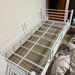 シングル　パイプベッド