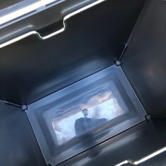 無印良品  ダストボックス ゴミ箱 ブラック 24Lの画像