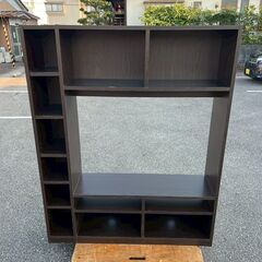 【ジモティ限定特価】 TVボード 壁面タイプ ブラウンカラー 収...