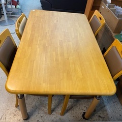 【愛品館 江戸川店 】介護福祉ダイニング5点セット sadakari（貞苅椅子製作所）の画像