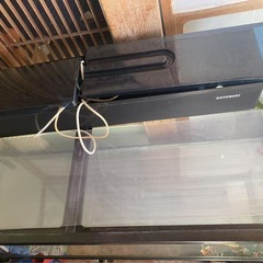 水槽 ガラス水槽 濾過タンクセット 約W1500×D450×H50mm 良品