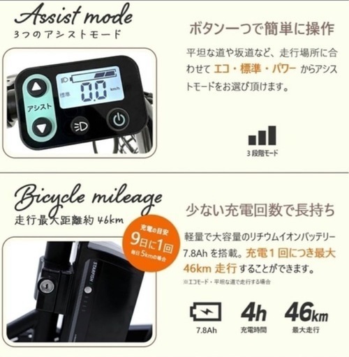 【！値下げしました！】折りたたみ電動自転車