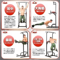 懸垂マシーン等筋トレの画像