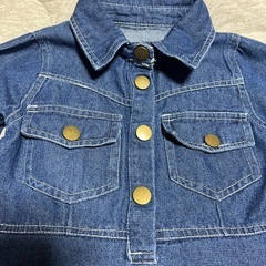 90か95ぐらい　デニムワンピースの画像