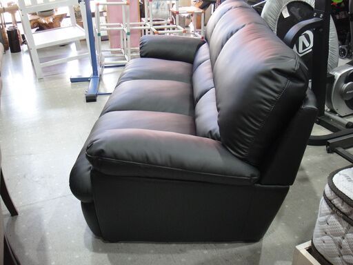 美品 NITORI ニトリ 三人掛けソファ 3Pソファ Nシールド ビット3KD BK