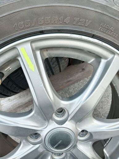 軽自動車『富山』165/55R14 エブリィ アトレー ハイゼット ミラ