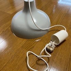 【美品】グレー無印良品ペンダントライト　アルミ Ｌ 無印良品 ペンダントライトアルミ L シェード グレー