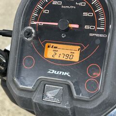 ホンダ DUNK ダンク 50cc 原付スクーター 実動車 セル始動OK 走行距離約2.1万km 本体のみ 通勤通学向け HONDA 現状渡しの画像