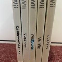 Ⓜ️商品 【土日対応】 ジャンク品　NINTENDO任天堂株式会社 Wii Soft まとめ販売　5本　現状渡しの画像