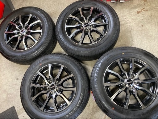 他ご成約⭐️195/65R15⭐️プリウス等??ダンロップサマータイヤ、アルミ付き4本セット??15×6J、インセット45、5H×pc