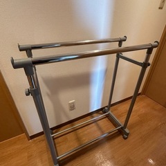 [決定済み]高さ伸縮パイプハンガーラック ダブル