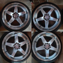 XXR 深リム18インチホイール　8.5J マルチPCD 