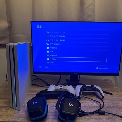 ps4pro.モニター.コントローラー2個セット