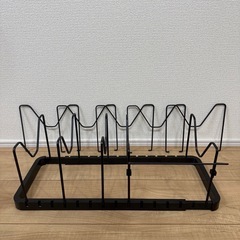 山崎実業　tower シンク下ラック　黒