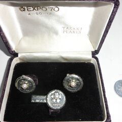 ●貴重１９７０年EXPOエクスポ’７０●田崎真珠３個付き限定品、...