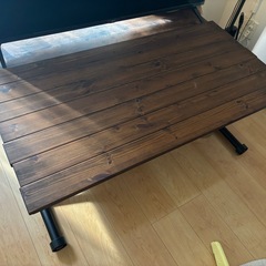 【お話中】昇降式木テーブル