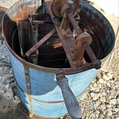 昭和レトロ　インテリア　養蜂器具 蜂蜜絞り機 遠心分離機 はちみ...