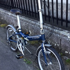 ＜整備済＞DAHON（ダホン）  METRO アルミ・20インチ折りたたみ自転車・シマノ6段変速 ブルー・前後タイヤ新品の画像