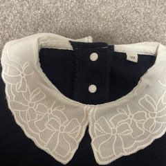 anyFam 襟刺繍カットソー　ネイビー 120サイズ　トップスの画像