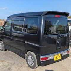 値下げしました！！ダイハツ　アトレーワゴン　RSターボ　２５年式　７万キロ台　車検ほぼ満タン　AT　オートエアコン　オーディオ　キーレス　アルミ　などなどの画像